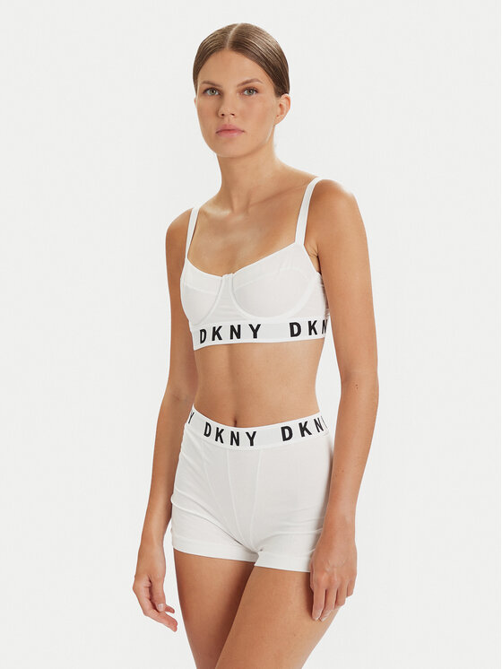 DKNY DKNY Biustonosz z fiszbiną DK4521 Biały