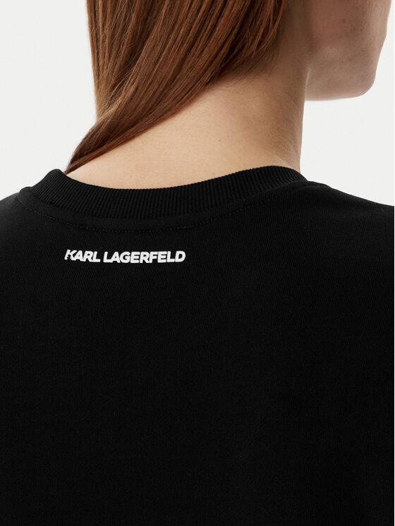 KARL LAGERFELD KARL LAGERFELD Світшот B2W20010 Чорний Regular Fit