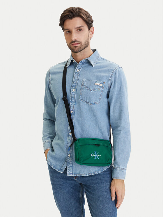 Calvin Klein Geantă crossover Bold Camera Bag LV04D3117G Verde