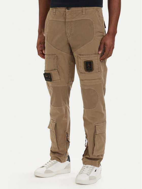 Aeronautica Militare Aeronautica Militare Kargo hlače 261PA1387UCT01493 Kaki Regular Fit