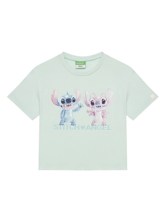 United Colors Of Benetton T-Shirt 35RYC10MV Zielony Boxy Fit