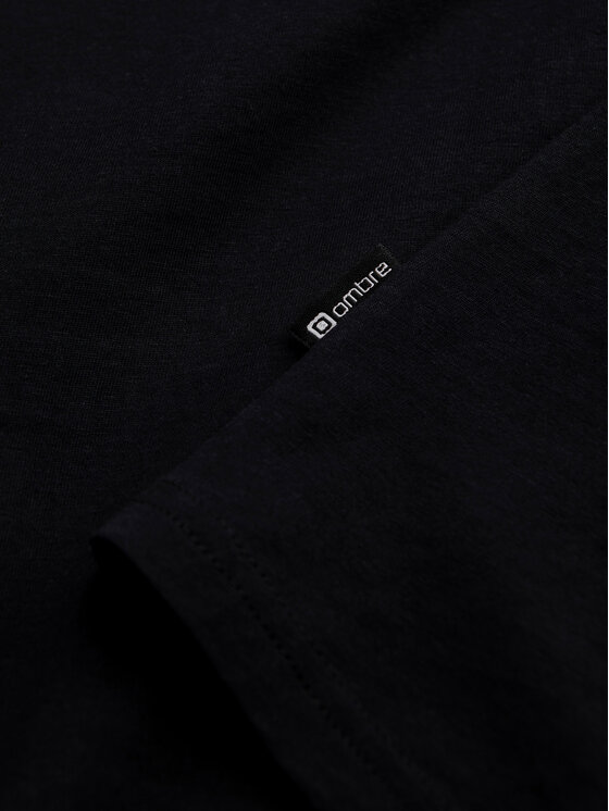 Ombre Ombre S dlouhým rukávem L171 Černá Regular Fit