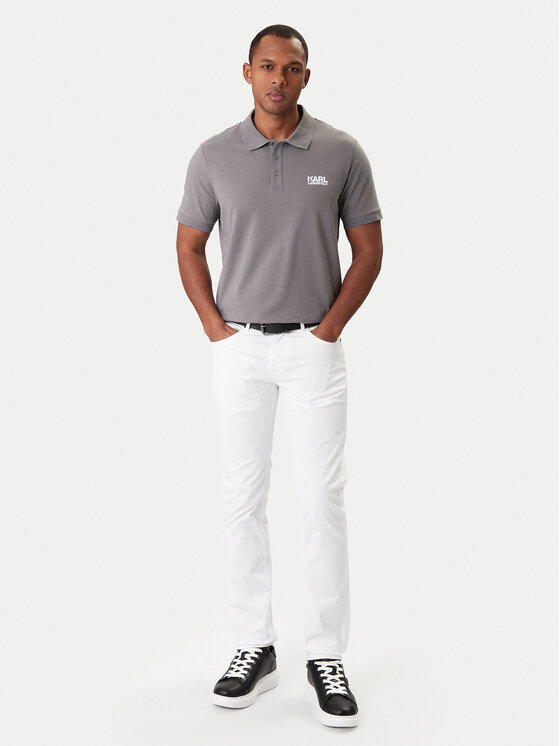KARL LAGERFELD KARL LAGERFELD Polokošeľa 745780 561235 Sivá Regular Fit