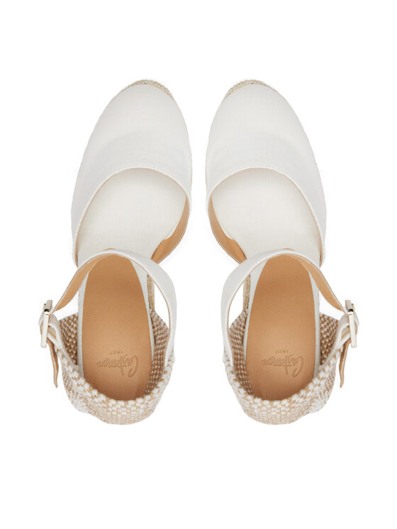 Castañer Castañer Espadryle Carol/8Ed/001 020975 Biały