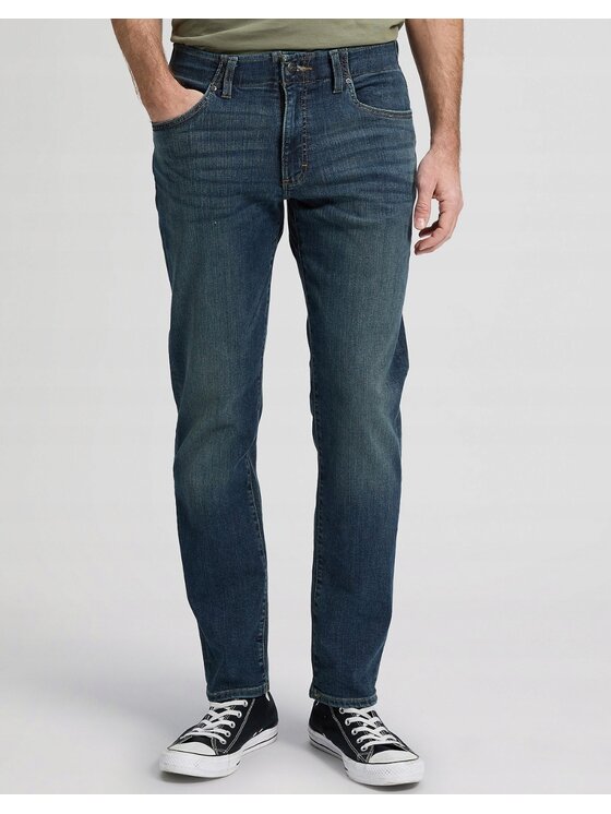 Lee Lee Jeansy Straight Fit MVP Extereme Motion Niebieski Tapered Fit