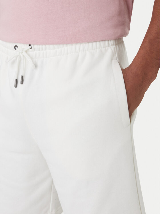 Guess Jeans Guess Jeans Pantaloni scurți sport M6GD49 KCPR1 Alb Regular Fit