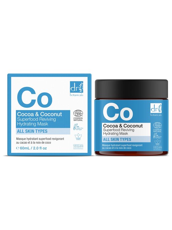 Dr Botanicals Dr Botanicals Maska Cocoa & Coconut Superfood 30 ml i maska Cocoa & Coconut Superfood 60 ml Maska do twarzy