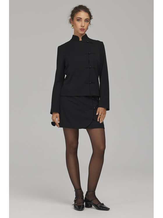 NIFE NIFE Mini sukňa SP88 Čierna Regular Fit