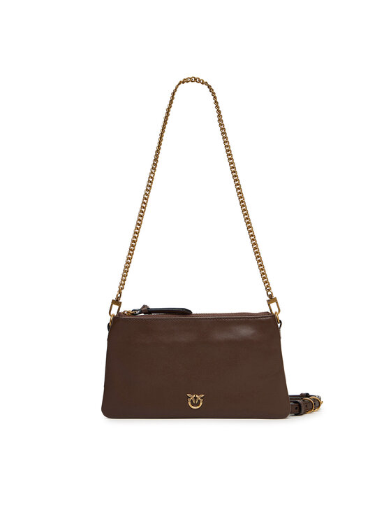 PINKO PINKO Handtasche Double Mini Al 25-26 PLTT 105359 A0QO Braun