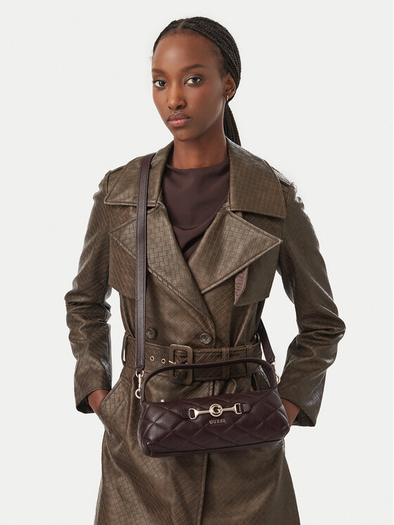 Guess Guess Torebka Frances Mini HWQG22 41720 Brązowy