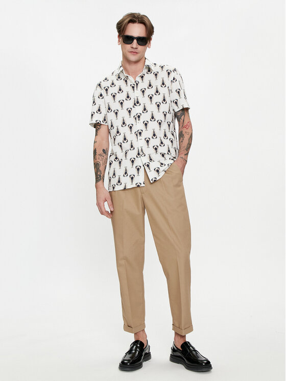 Baldessarini Baldessarini Särk B3 77006/000/3553 Ekrüüvärv Regular Fit