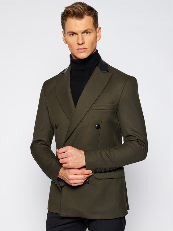 Rage Age Rage Age Zakó Blade Zöld Slim Fit