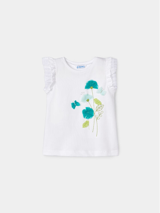 Mayoral Mayoral Blusa 3079 Bianco Regular Fit