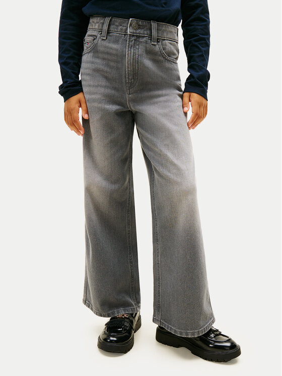 Tommy Hilfiger Tommy Hilfiger Traperice Mabel KG0KG09286 Siva Wide Leg