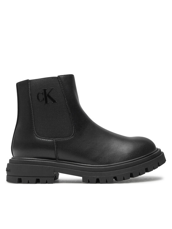 Calvin Klein Jeans Škornji Chelsea Boot V3X5-81097-1355 S Črna