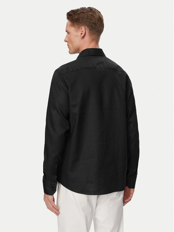 KARL LAGERFELD KARL LAGERFELD Koszula 605084 562791 Czarny Regular Fit