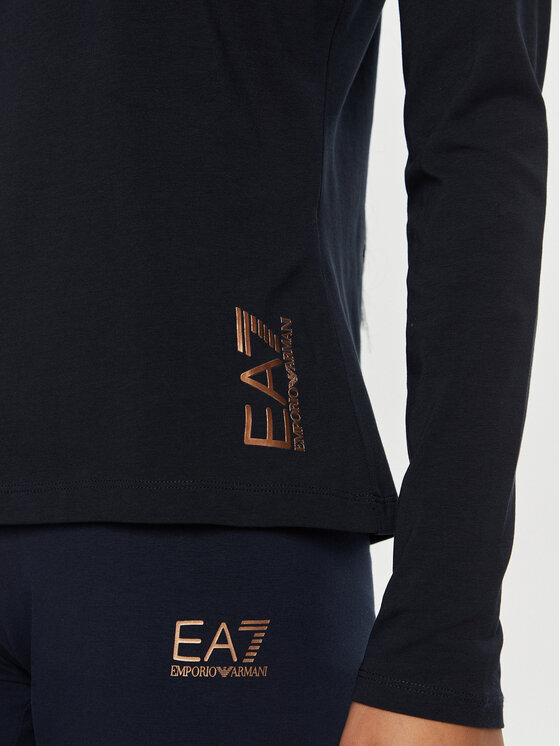 EA7 Emporio Armani EA7 Emporio Armani Majica 6DTT06 TJQCZ 1562 Tamnoplava Slim Fit