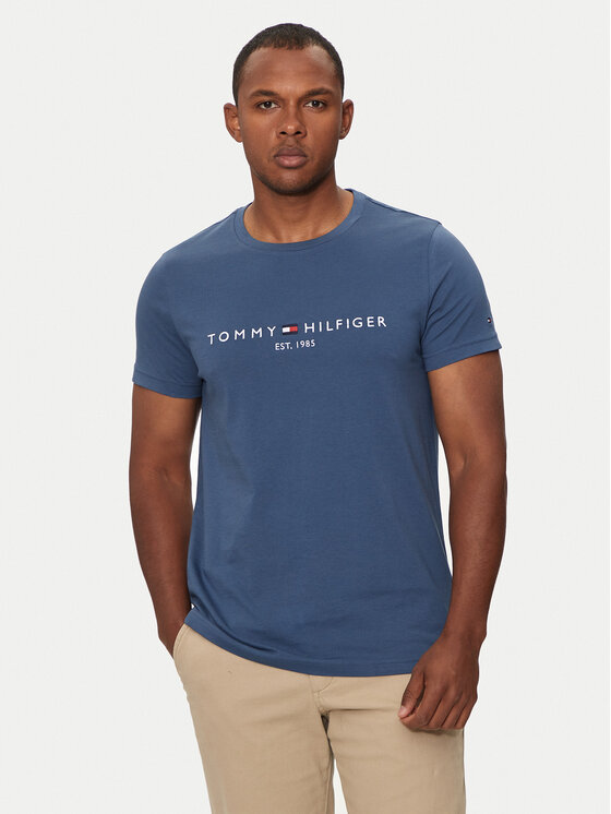 Tommy Hilfiger Tričko Logo MW0MW11797 Modrá Regular Fit