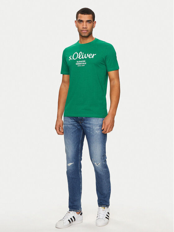s.Oliver s.Oliver T-shirt 2139909 Zelena Regular Fit