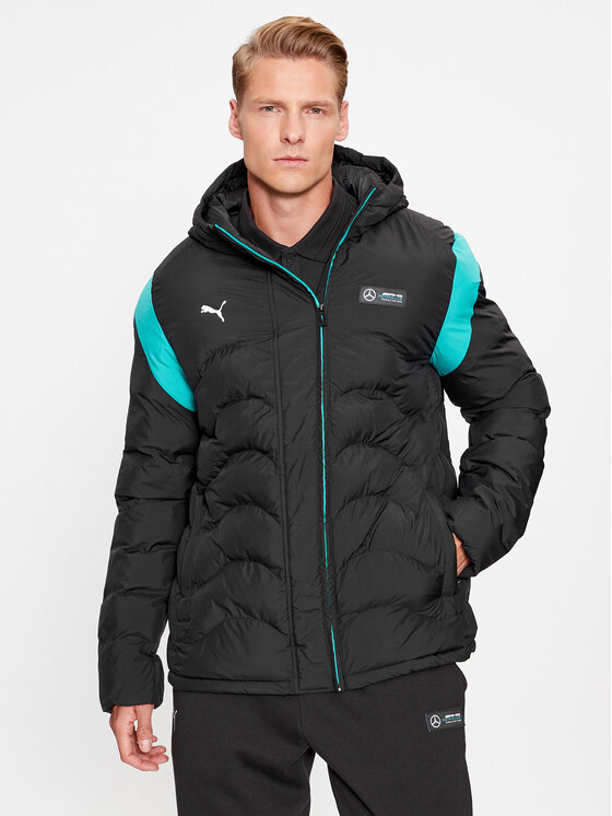 Puma Puma Prechodná bunda Mercedes AMG Petronas MT7 621146 Čierna Regular Fit