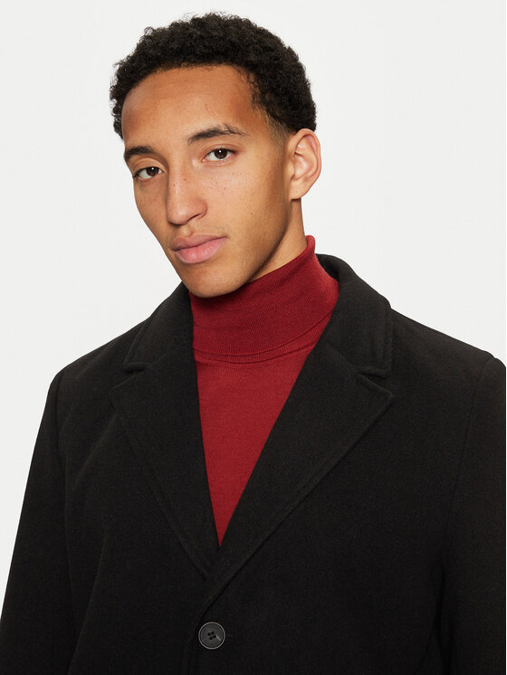 Brave Soul Brave Soul Cappotto di transizione MJK-AUGUSTINEBLK Nero Regular Fit