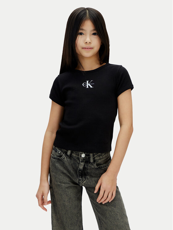 Calvin Klein Jeans Tricou LVCKSJB11G Negru Regular Fit