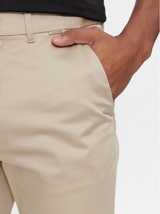 Calvin Klein Calvin Klein Chino hlače K10K110963 Bež Slim Fit