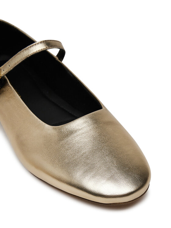 Tommy Hilfiger Tommy Hilfiger Μπαλαρίνες Party Maryjane Ballerina Metal FW0FW08315 Χρυσό