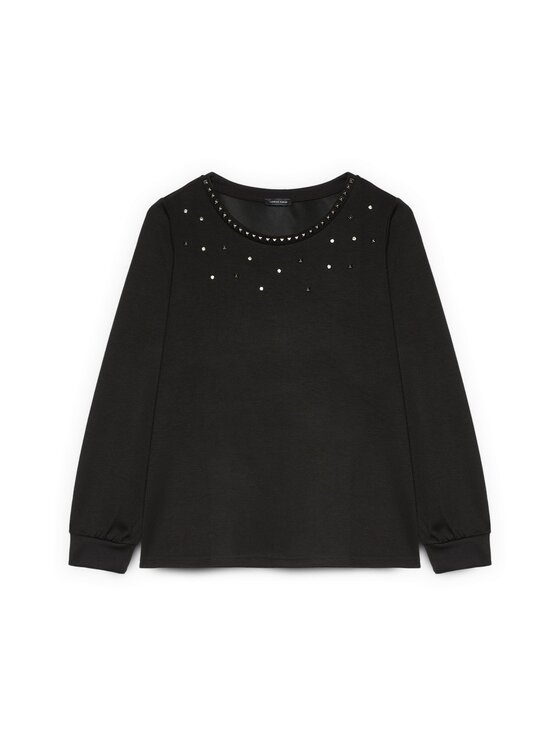 Fiorella Rubino Fiorella Rubino Bluza G869L009058N033 Czarny A-Line Fit