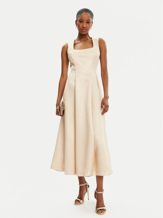 Rinascimento Rinascimento Coctailkleid CFC0122458003 Beige Regular Fit