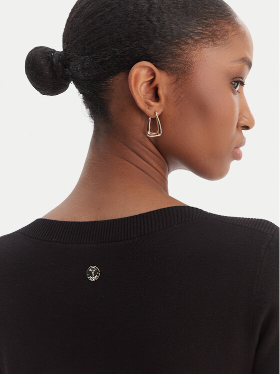 JOOP! JOOP! Плетена рокля Kirla 10018002 Черен Regular Fit