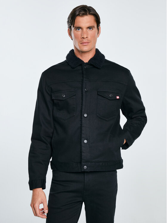 BIG STAR BIG STAR Kurtka zimowa DENVER Czarny Basic Fit