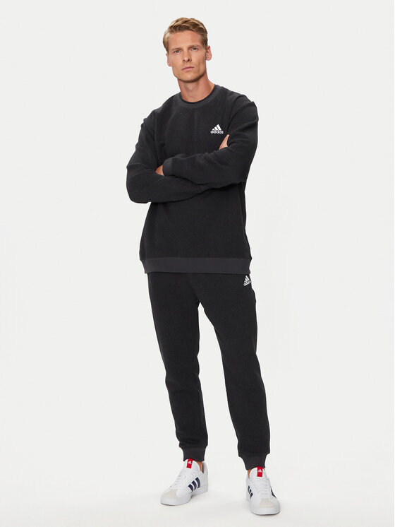 adidas adidas Majica dugih rukava Seasonal Essentials IX1301 Crna Regular Fit