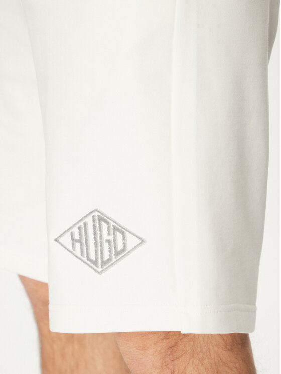 HUGO HUGO Szorty sportowe Damtus 50534953 Écru Relaxed Fit