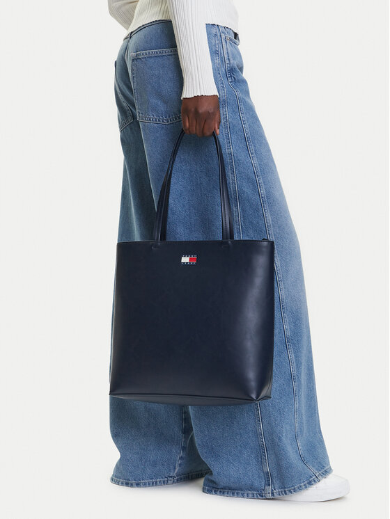 Tommy Jeans Tommy Jeans Torbica Tjw Ess Must Tote AW0AW17390 Tamnoplava