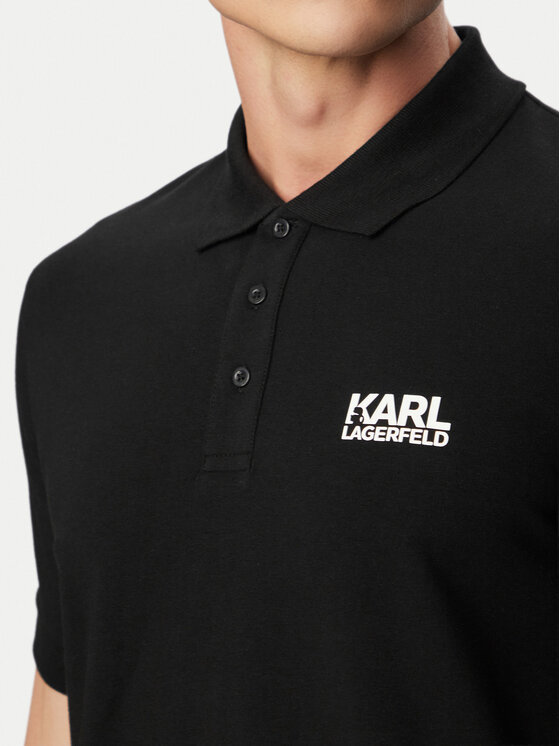 KARL LAGERFELD KARL LAGERFELD Pólóing 745780 500235 Fekete Regular Fit