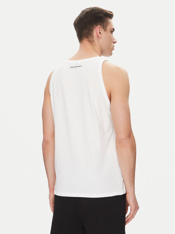 KARL LAGERFELD KARL LAGERFELD Tank top A1M46069 Bijela Regular Fit