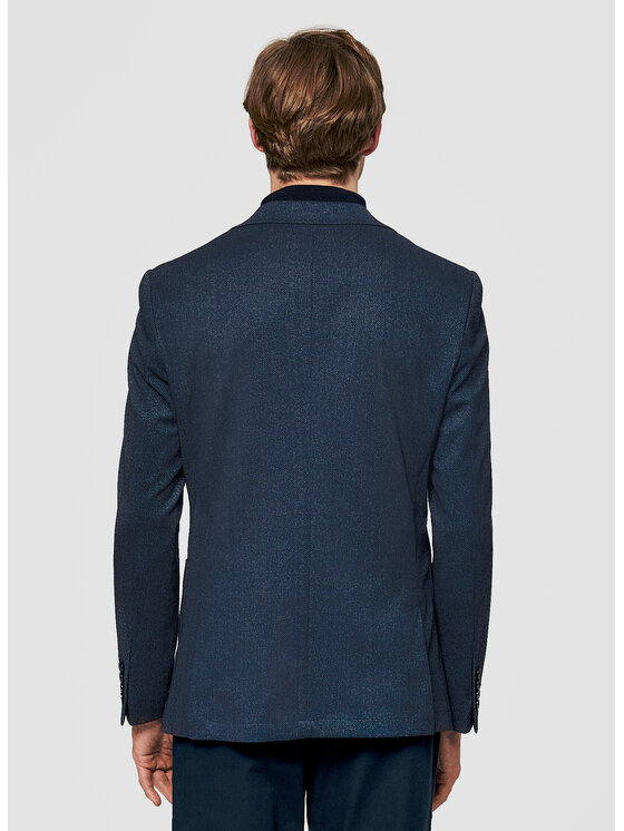 Pako Lorente Pako Lorente Marynarka P26SF-3X-001 Granatowy Slim Fit