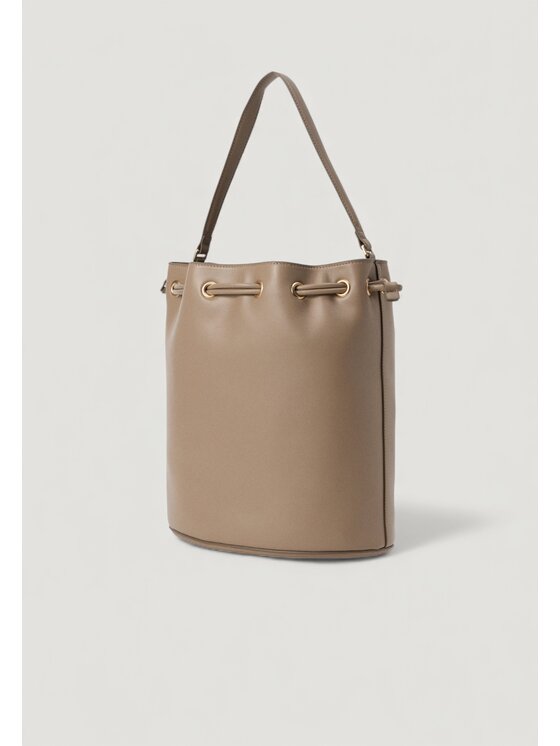 Calvin Klein Calvin Klein Borsetta RAISED CK LARGE BUCKET Beige