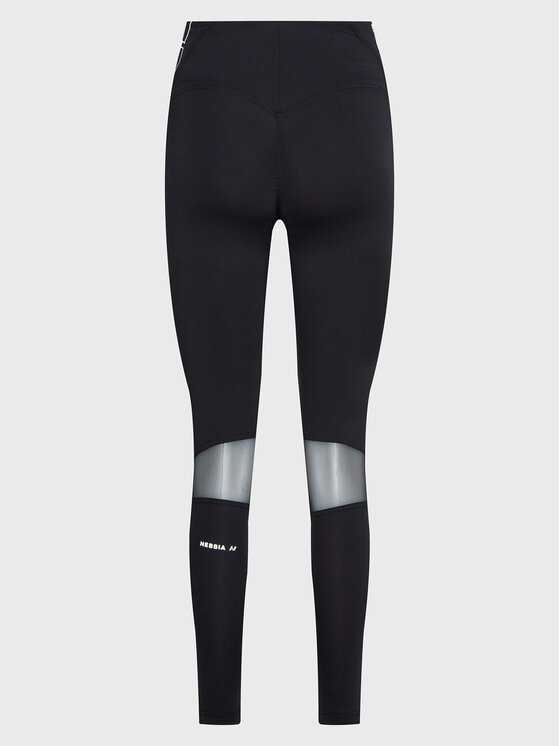 NEBBIA NEBBIA Legginsy 44301 Czarny Slim Fit