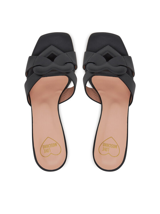 LOVE MOSCHINO LOVE MOSCHINO Klapki JA28065G1MIA0000 Czarny