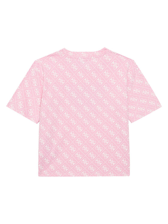 Guess Guess Tričko J6RI08 K6YW4 Ružová Regular Fit