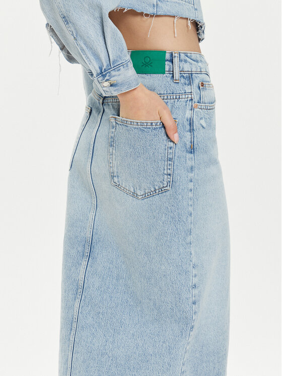 United Colors Of Benetton Gonna di jeans 46JTD003J Blu Regular Fit