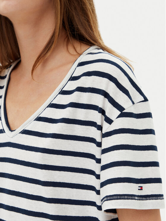 Tommy Hilfiger Tommy Hilfiger Tričko WW0WW44551 Tmavomodrá Regular Fit