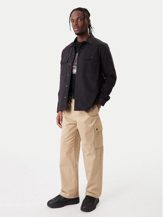 HUGO HUGO Krekls Epoldo 50545383 Melns Oversize