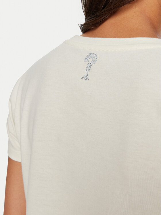 Guess Guess T-krekls W4BI13 KCJI0 Écru Regular Fit