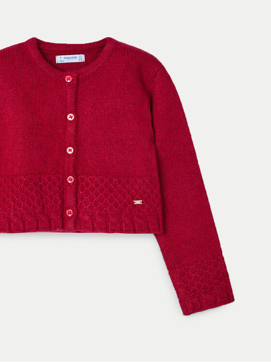 Mayoral Mayoral Strickjacke 4361 Rot Regular Fit