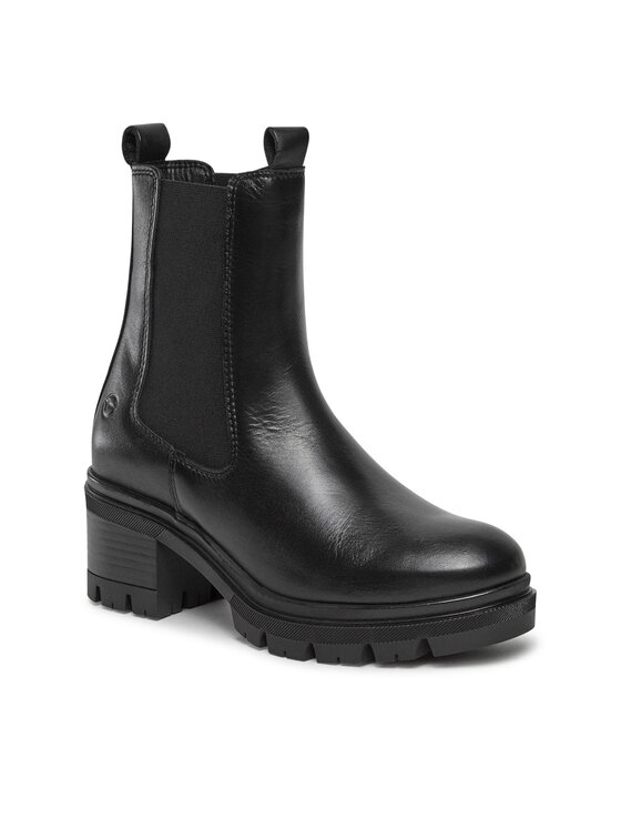 Tamaris Tamaris Kotníková obuv s elastickým prvkem 1-25842-41 Černá
