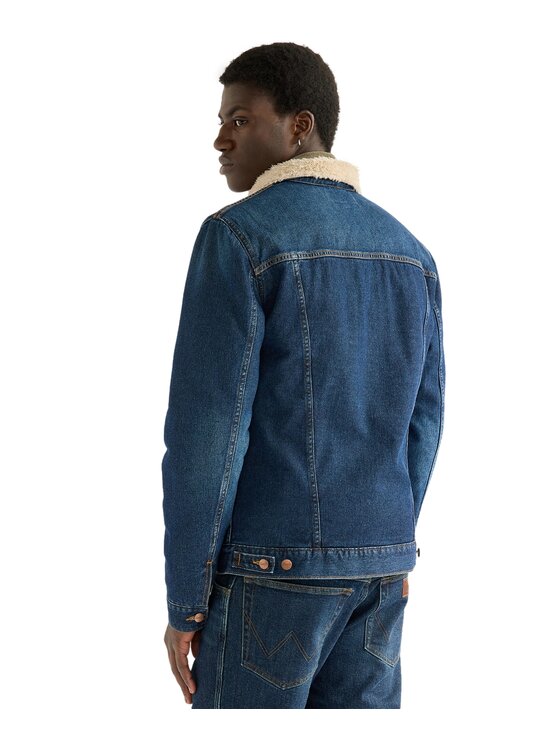 Wrangler Wrangler Kurtka jeansowa 112386933 Granatowy Regular Fit