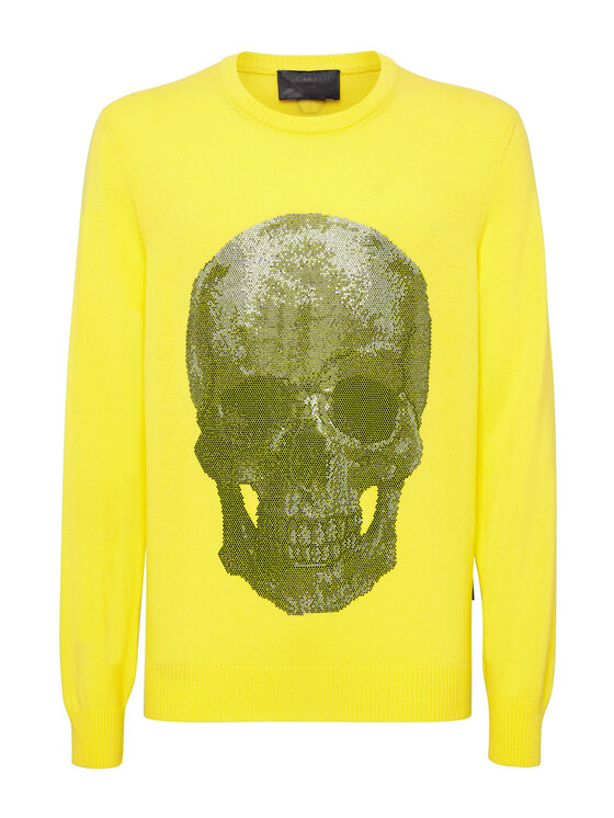 PHILIPP PLEIN PHILIPP PLEIN S dlhými rukávmi 1637 Žltá Regular Fit
